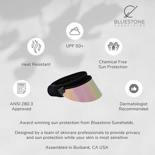 Bluestone Sunshields - Vente Visière – unisexe - Shorty Lux en or rose2