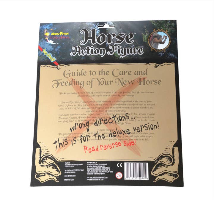 Kurated Korner - Wholesale Figurine Toy - Kids - Toy Vault Monty Python Horse Action Figure