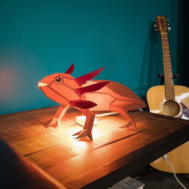 PAPERCRAFT WORLD - Wholesale DIY Craft Kit - Axolotl 3D Origami Model PaperCraft, Animal Lamp20