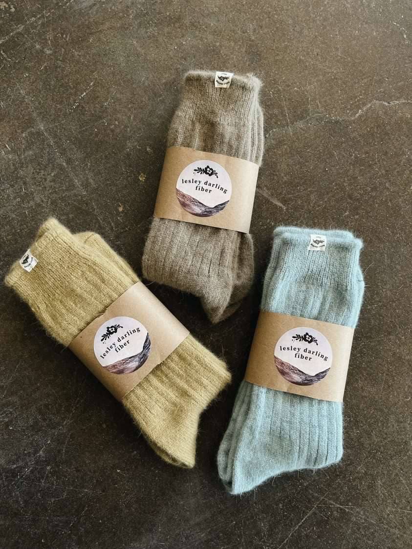 Lesley Darling Fiber - Wholesale Socks - Unisex - Naturally Dyed Wool Socks0