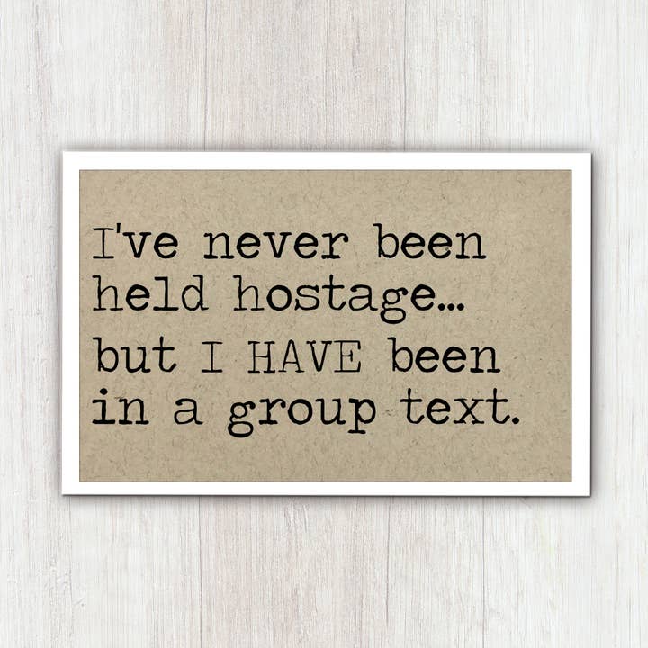 Group Text Refrigerator Magnet for wholesale by Says the One