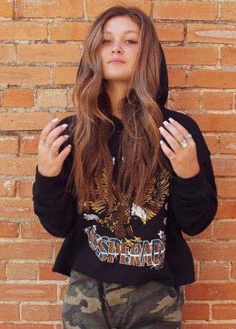 Country Deep Apparel - Wholesale Hoodie - Women's - Desperado Cropped Hooded sweatshirt3