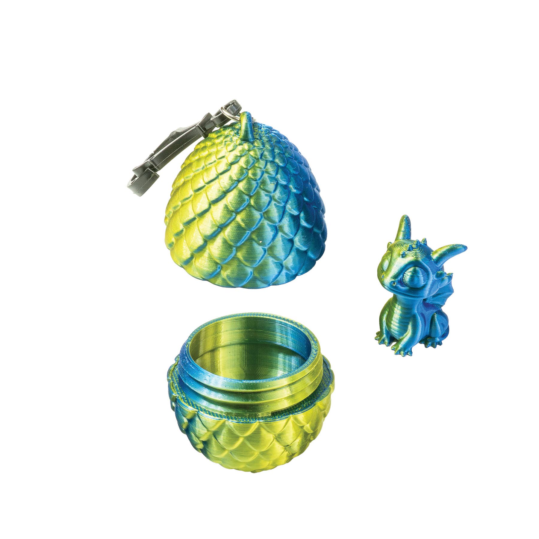 Geddes - Wholesale Keychain - Kids - 3D PRINTED DRAGON EGG W/ MINI DRAGON KEYCHAIN   12/DSP7