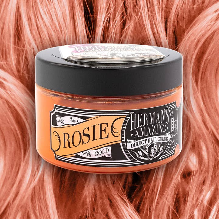 Herman's Amazing - Venta al por mayor Coloración para el pelo - Color de Pelo Semipermanente Vegano Rosie Gold