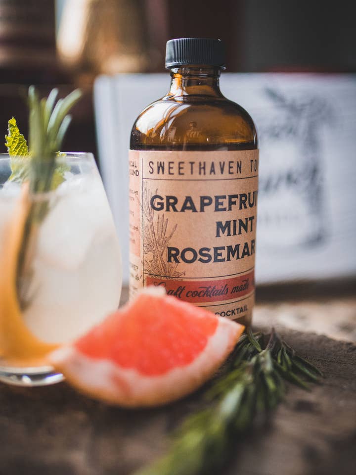 Grapefruit Mint & Rosemary for wholesale by Sweethaven Tonics