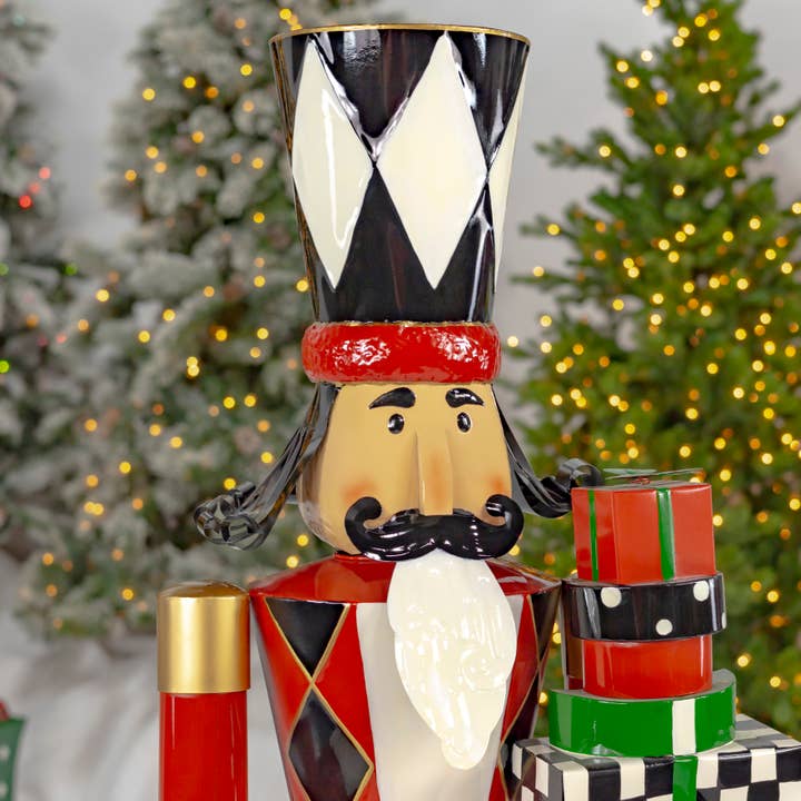Zaer Ltd. International - Wholesale Holiday Nutcracker - 5ft Tall Light-Up Iron Christmas Nutcrackers - 5 Asst Styles25