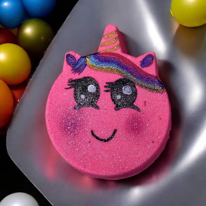 Essentially NOLA Soap Works - Wholesale Bath Bomb/Fizz - Believe in Magic: Pink Unicorn Bath Bomb - 6.5 oz