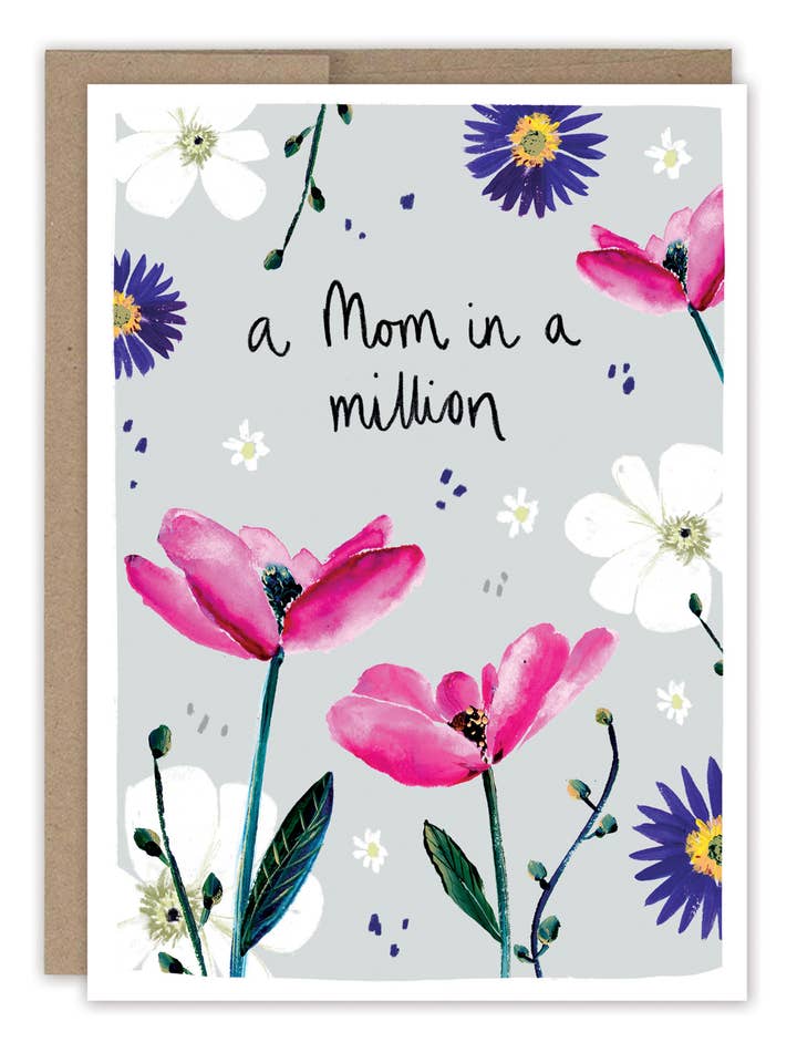 Mom in a Million Mother's Day Card for wholesale by Biely & Shoaf