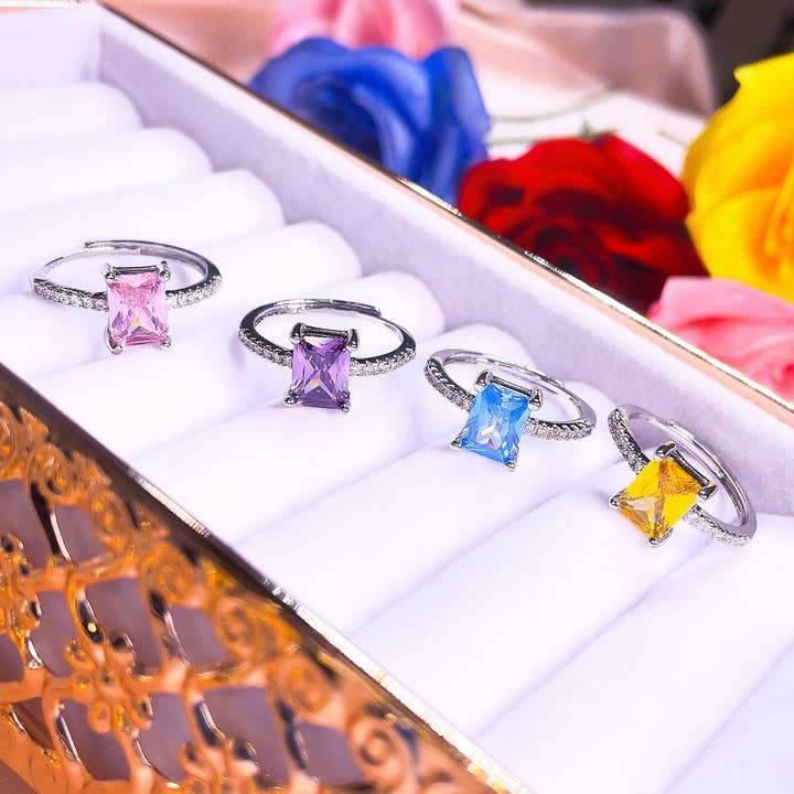 Anillo Solitario Delicado para venta al por mayor de Holicca