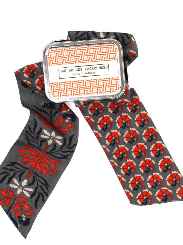 Manon Orange Headband for wholesale by Les Belles Vagabondes