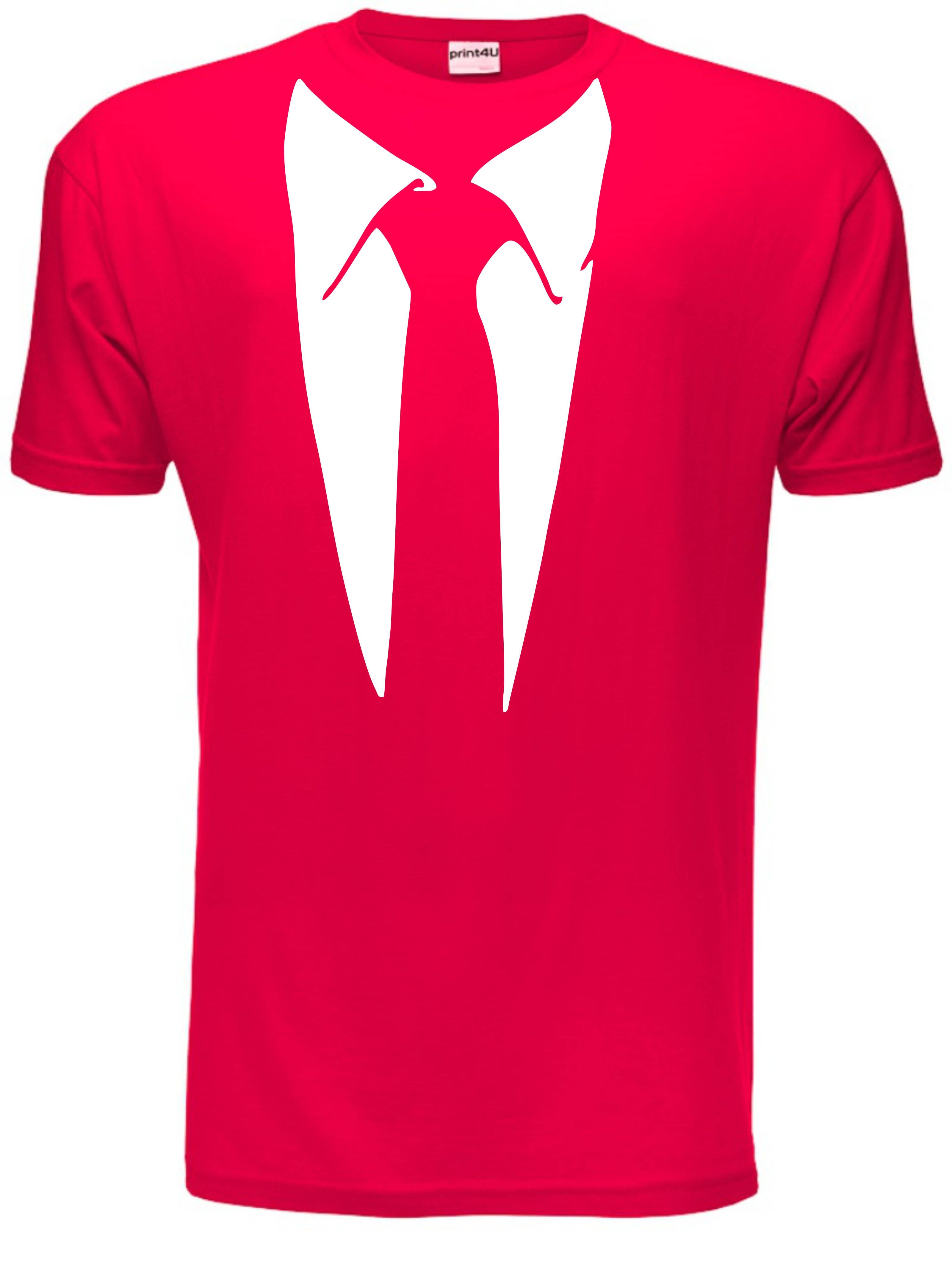 Print4U – wholesale Screen printed t-shirt – Men′s – Tie With Collar Tuxedo Funny Gift Mens T-Shirt Size S-XXL3