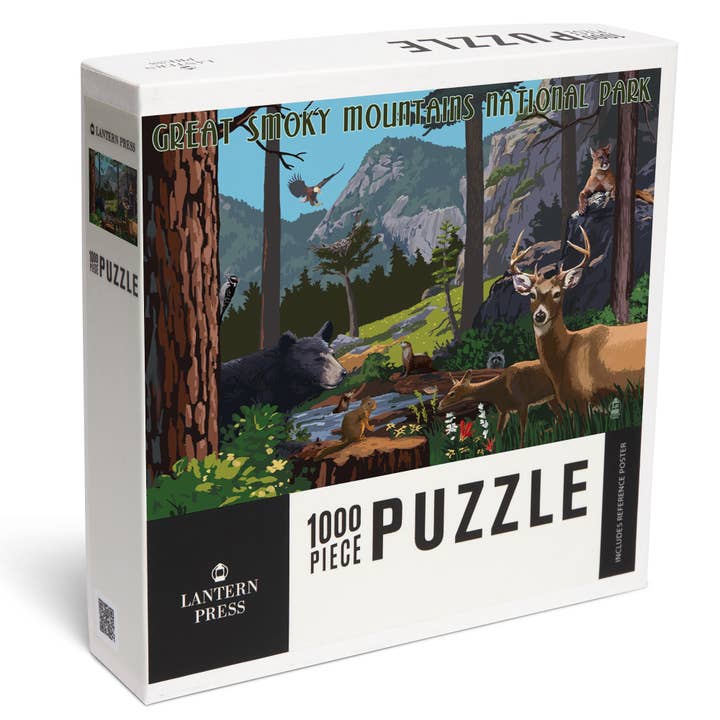 1000 PIECE PUZZLE Great Smoky Mountains Wildlife for wholesale by Lantern Press