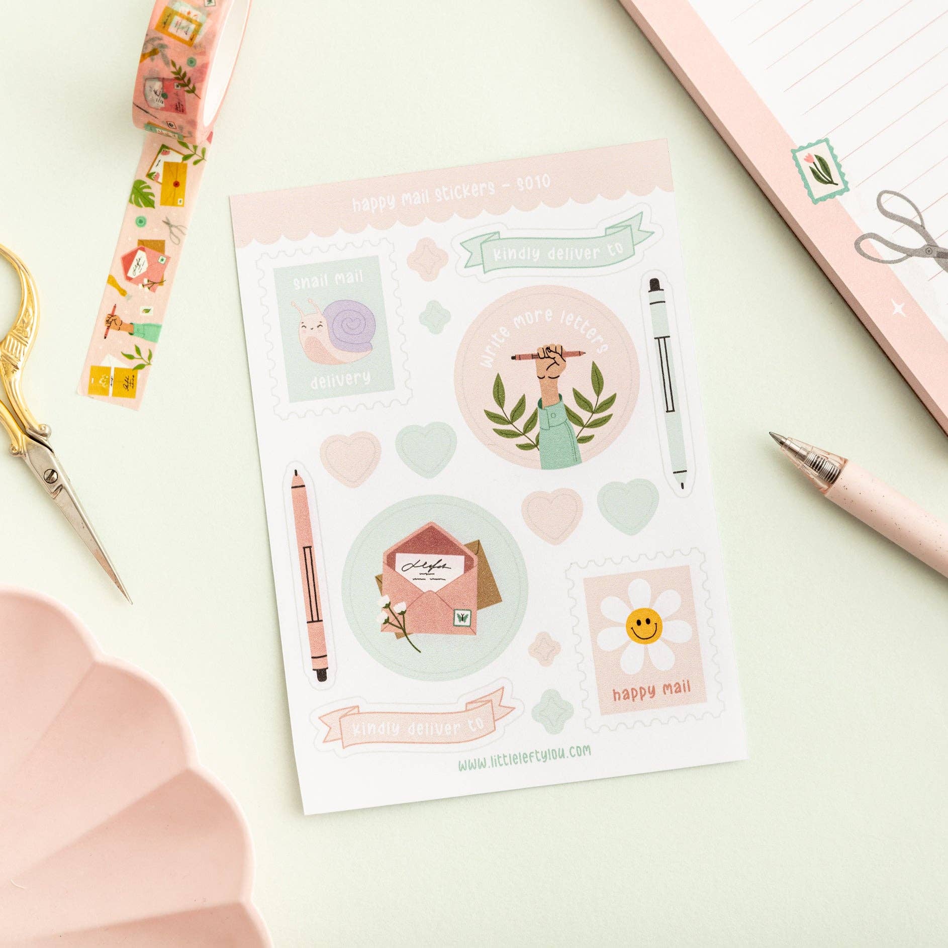 Little Lefty Lou - Wholesale Sticker - Happy Mail Matte Waterproof Stickers1