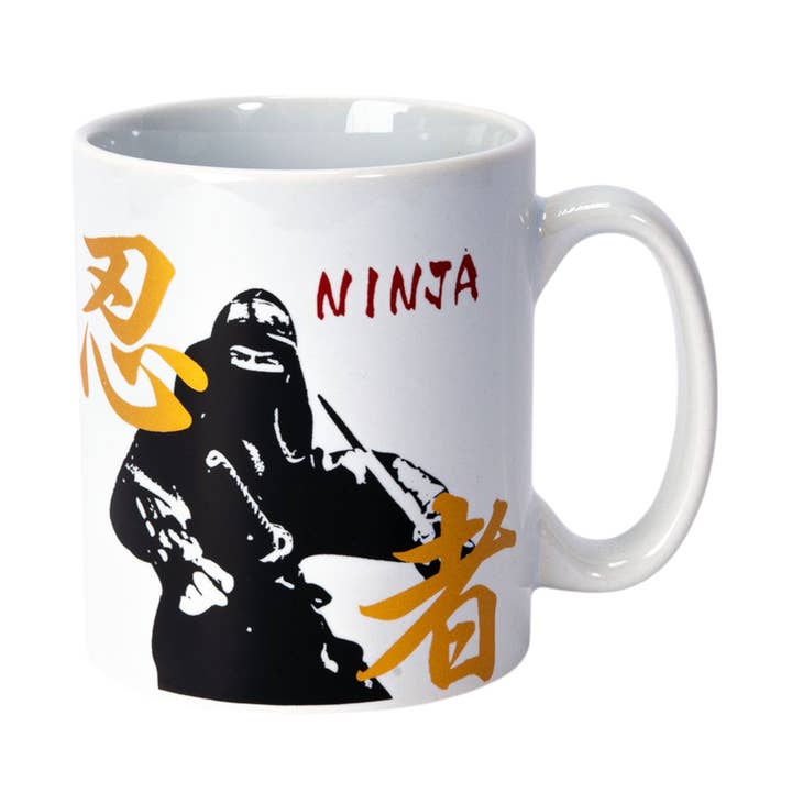 11oz 3.8"H Coffee/Tea Mug Ninja JP (1/48) for wholesale by Urban Tokyo