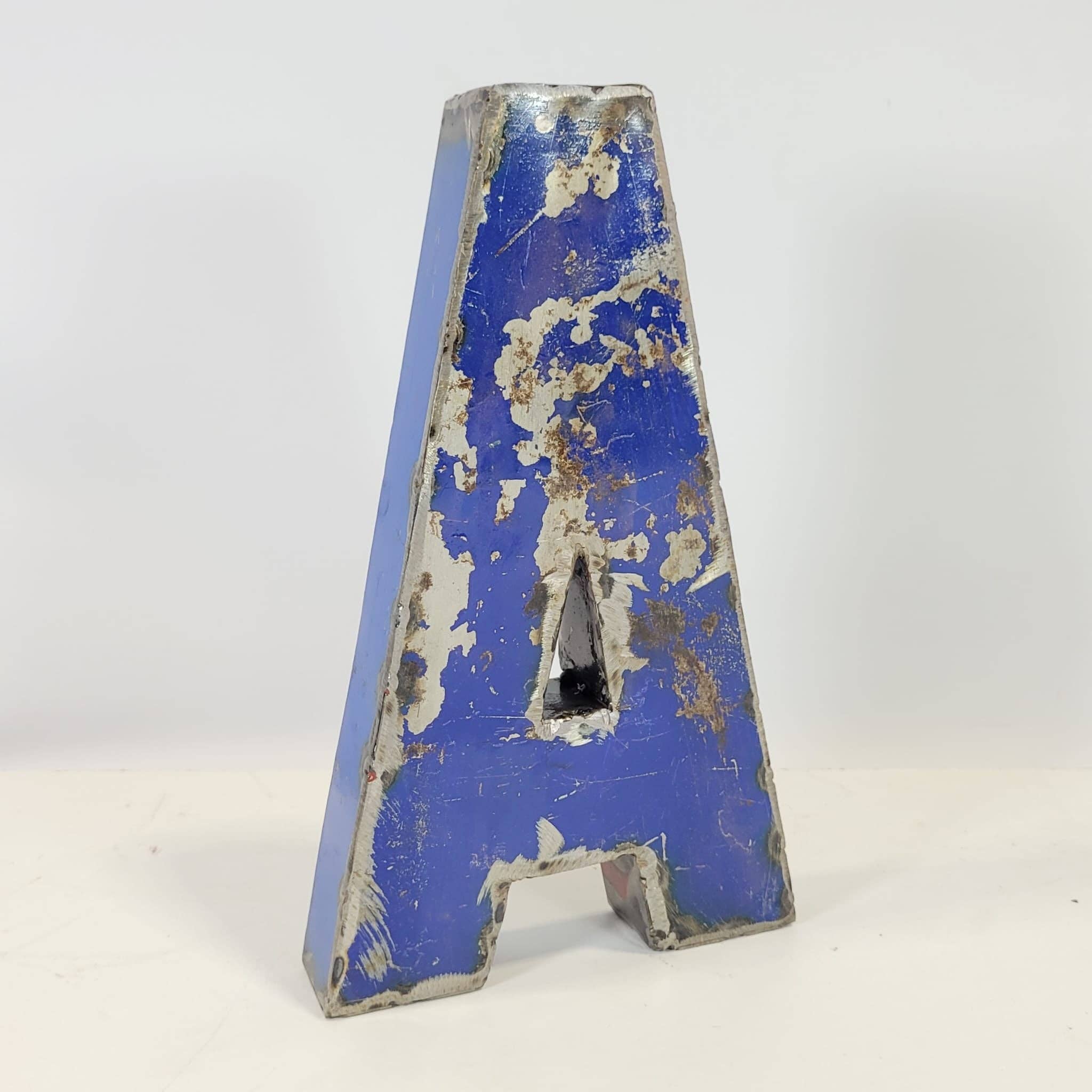 Moogoo Creative Africa - Wholesale Decorative Tabletop Object - Letter “A” made from recycled oil barrels | 22 or 50 cm | ver1