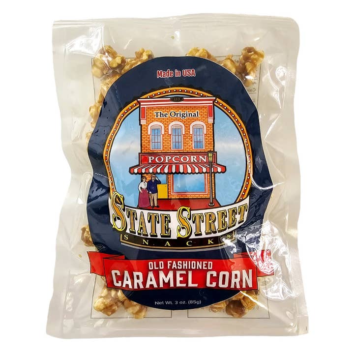 Oak Alley Farms - Wholesale Popcorn - State Street Old Fashioned Caramel Corn Counter Display