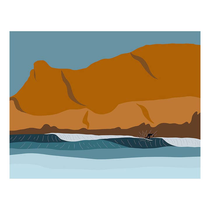 A Grown Grom | 8x10 Surf Art Print for wholesale by Muted Colors