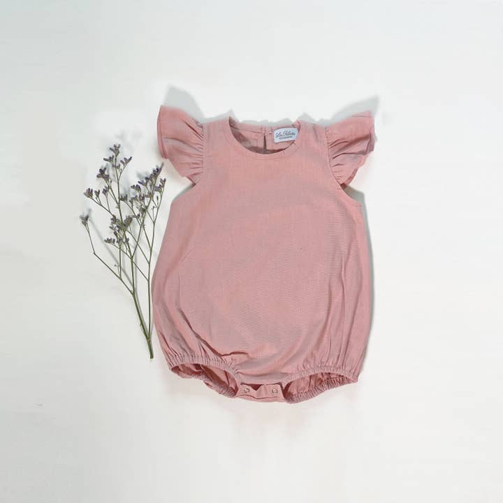 La Fillette Accessories - Wholesale Bodysuit (Non-Footed) - Baby - Wingarm bodysuit in dusky pink1