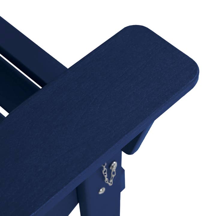 39F Inc. - Wholesale Patio Set - HDPE Folding Adirondack Chair with Dual Cup Holder, Weatherp22