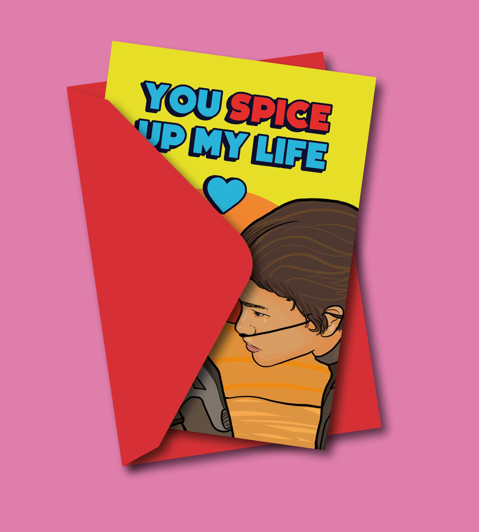 Studio Soph (We Pay Your Import Fees - We Ship DDP) – Großhandel Liebeskarte – You Spice Up My Life Dune Grußkarte2