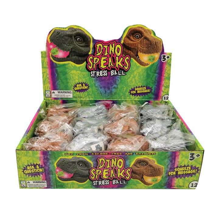 Geddes - Wholesale Stress Relief Ball/Dough - DINO SPEAKS STRESS BALL 12/DSP