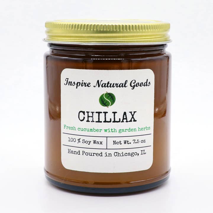 Chillax Soy Candle for wholesale by Inspire Natural Goods