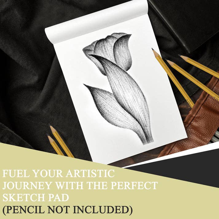 Three Leaf Products - Wholesale Sketchbook/Sketchpad - Three Leaf 9 X 12 Premium Sketch Pad 40 Ct. (Pack of 48)1