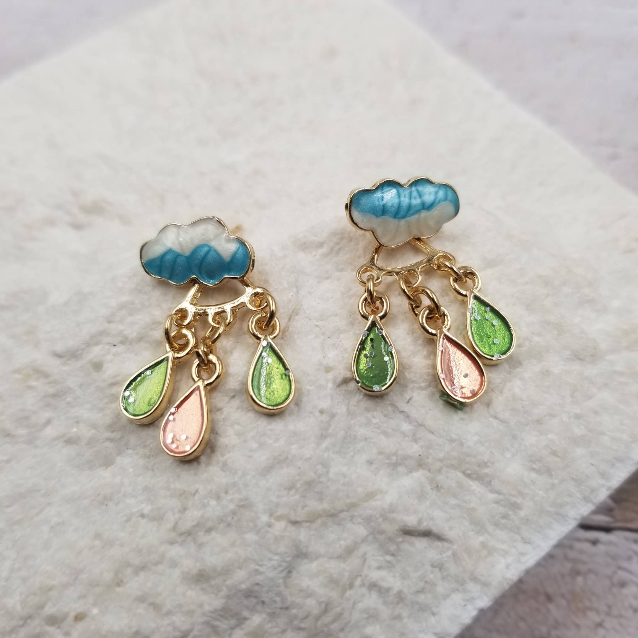 Treasure Wholesale - Wholesale Dangle Earrings - Rain Cloud Earrings2