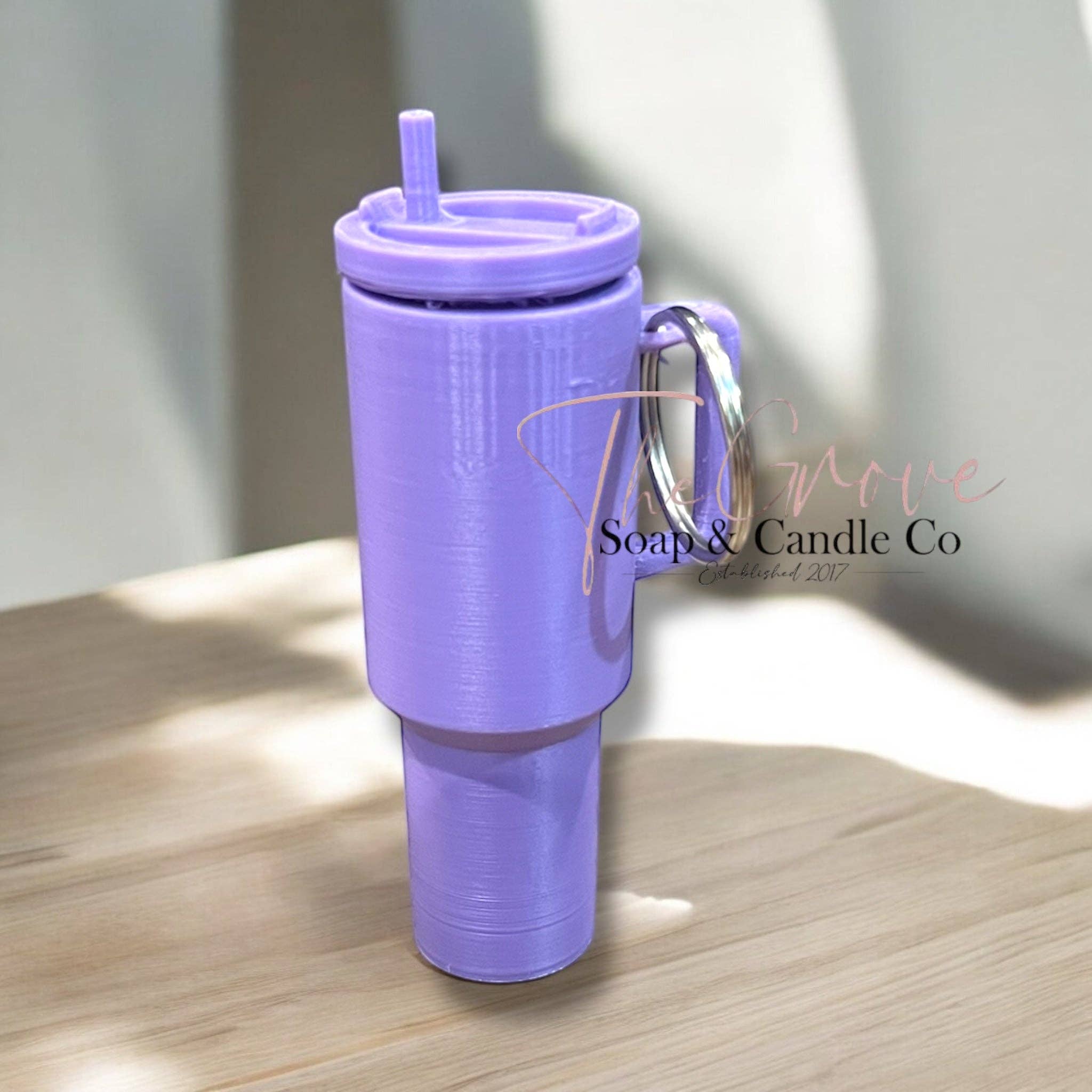 The Grove Soap & Candle Co - Wholesale Lip Balm Case/Holder - Mini tumbler lip balm holder keychain3