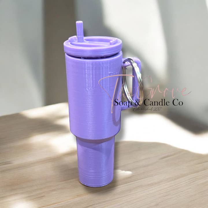 The Grove Soap & Candle Co - Wholesale Lip Balm Case/Holder - Mini tumbler lip balm holder keychain3