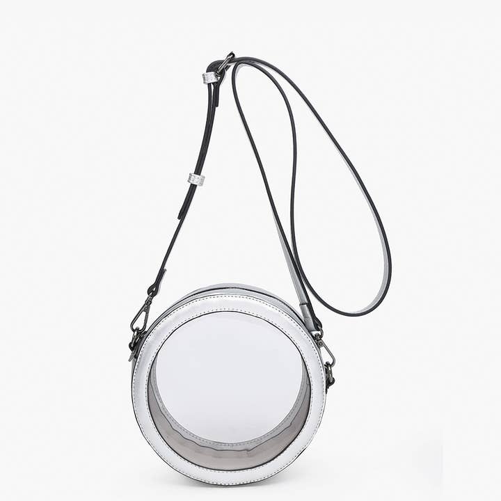 Jen & Co. - Wholesale Crossbody Bag - Women's - M2440CR Lilibet Clear Circular Women's Crossbody Bag7