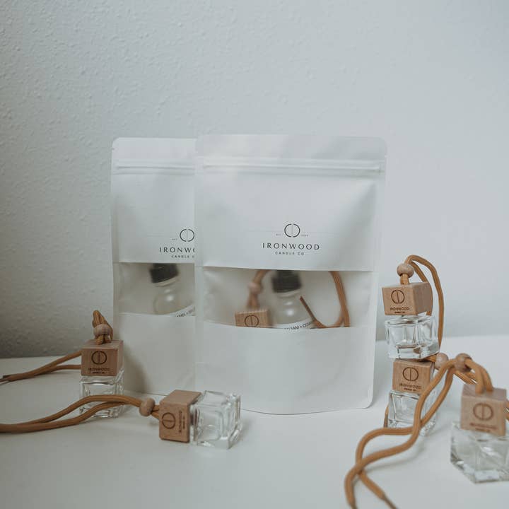 Ironwood Candle Co. - Wholesale Car Freshener - Unisex - CAR DIFFUSER + REFILL1