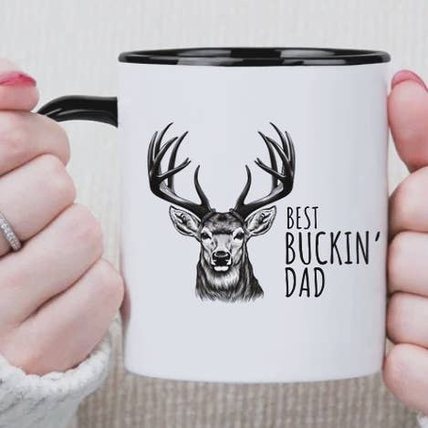 Best Buckin Dad | 15oz Ceramic Mug for wholesale by Rustic Avenue