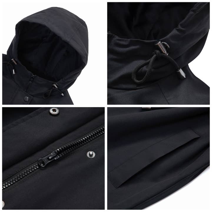 Rokka & Rolla - Wholesale Windbreaker - Women's - Women's Trench Coat Windbreaker Jacket20