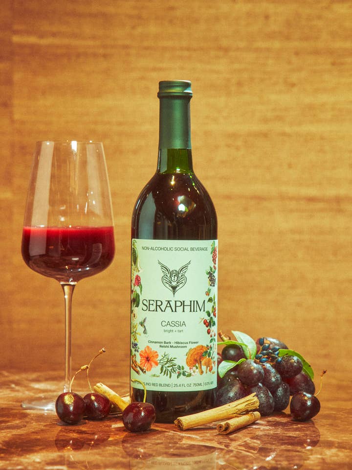 6-bottle_Cassia Bright + Tart Blend (Cinnamon + Hibiscus) for wholesale by Seraphim Social Beverage