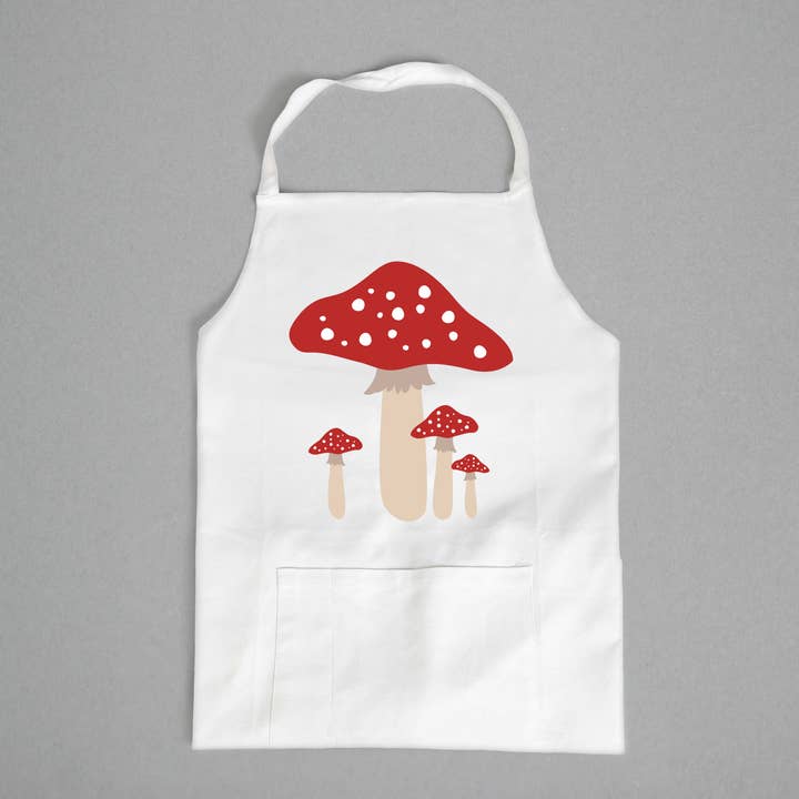 Avental Cogumelos Vermelhos por atacado de Potluck Press