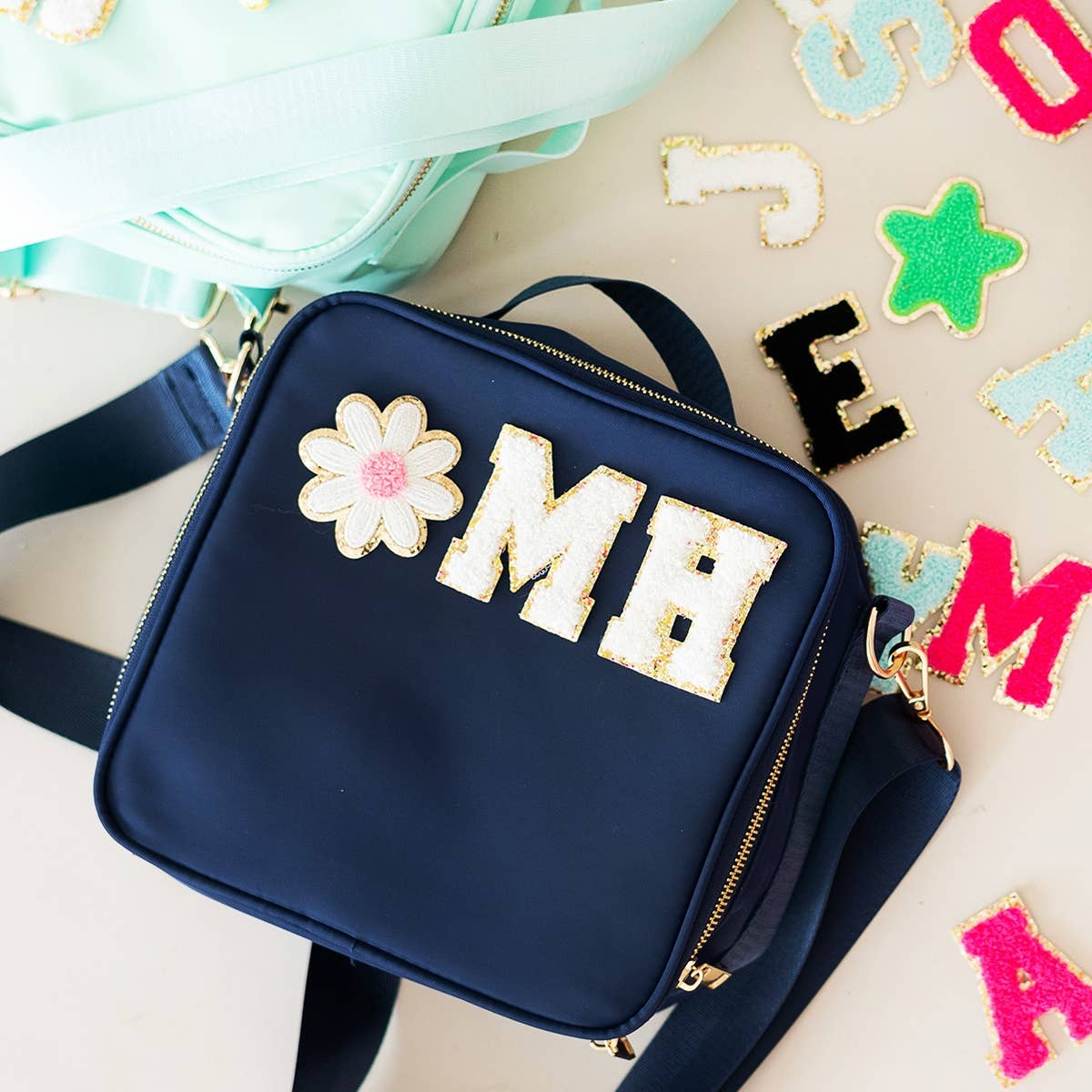 Viv&Lou – wholesale Patch – Creme Varsity Single Letter Patch8