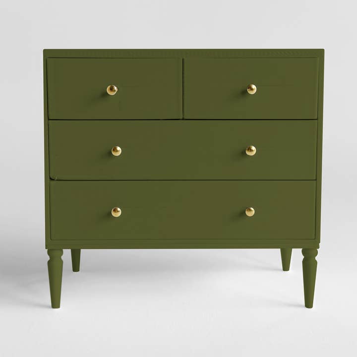 Commode de maison de poupée à l'échelle 1:12, 4 tiroirs pour la vente par Miniette