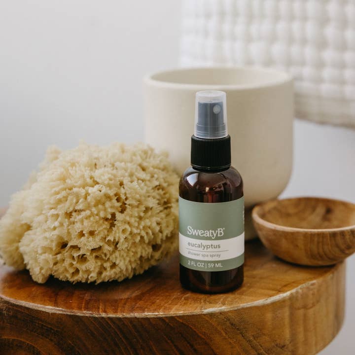 Spray de Douche à l'Eucalyptus, Végan & Sans Cruauté (2 oz) pour la vente par SWEATYB