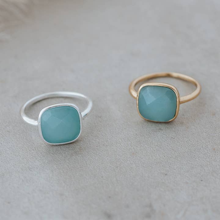 Bague à la mode - Amazonite pour la vente par Glee Jewelry