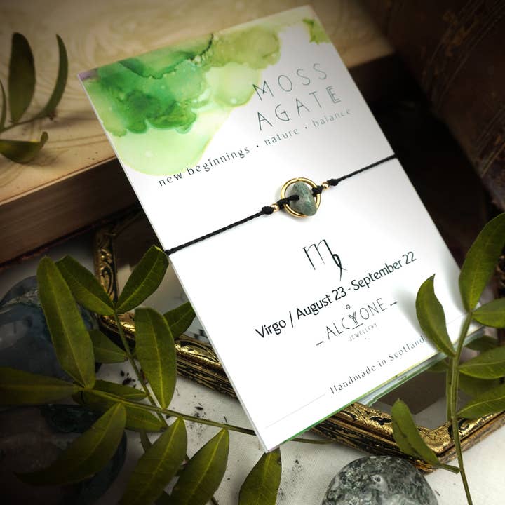 Pulseira de Ágata Musgo de Virgem por atacado de Alcyone Jewellery Ltd