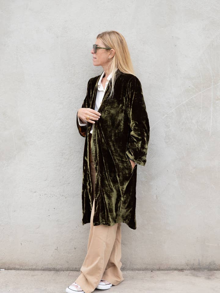 Seiden-Samtjacke für den Großhandel von Sanjanaandme