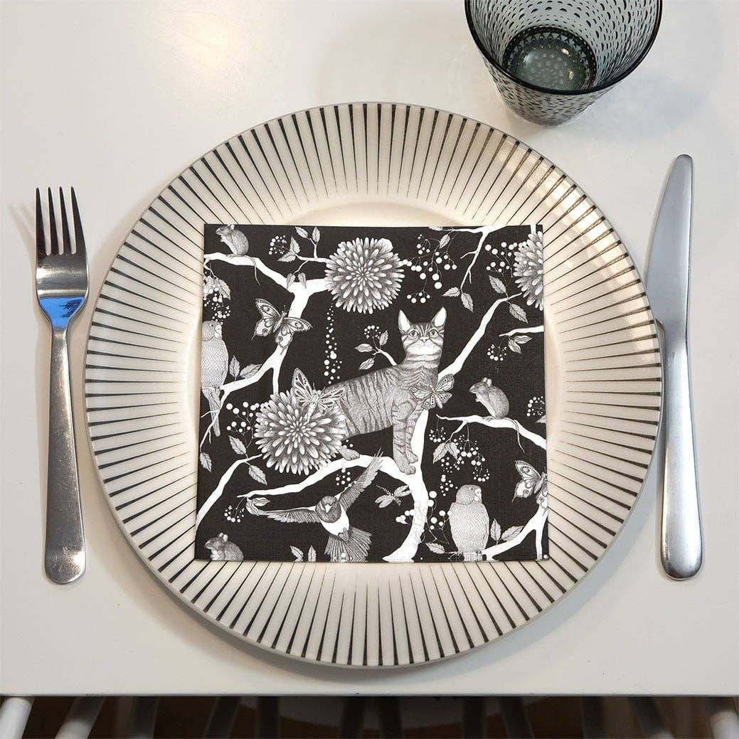 Nadja Wedin design – Großhandel Einweg-Serviette – Servietten Catzy1