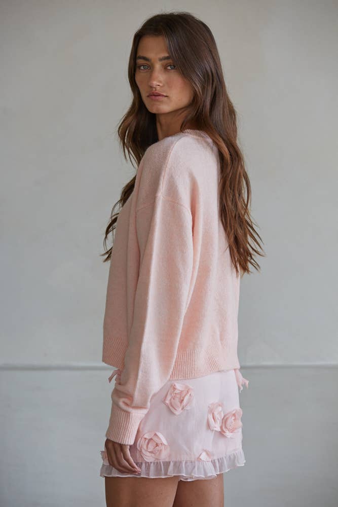 By Together - Wholesale Knit Sweater - Women's - W2536 | Knit Polyester Acrylic Sweater Crew Neck Cardigan 14