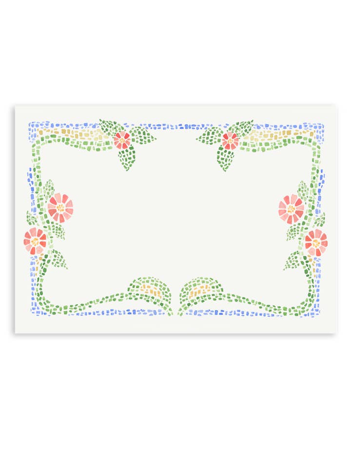 Schrijfset met mozaiek voor de tuin - blanco voor wholesale door Sarah Writes In Ink