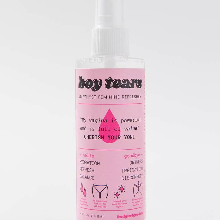 Badgurlgoodies - Venta al por mayor Agua/bruma facial y corporal - Bruma refrescante femenina con infusión de cristal Boy Tears1