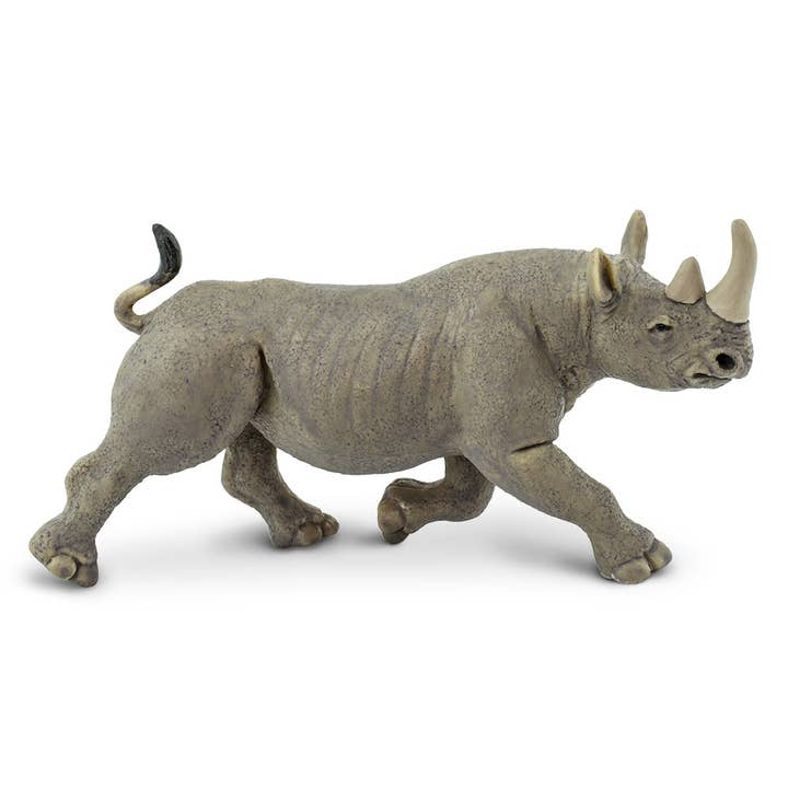 Black Rhino Figurine Toy for Kids for wholesale by Safari Ltd.