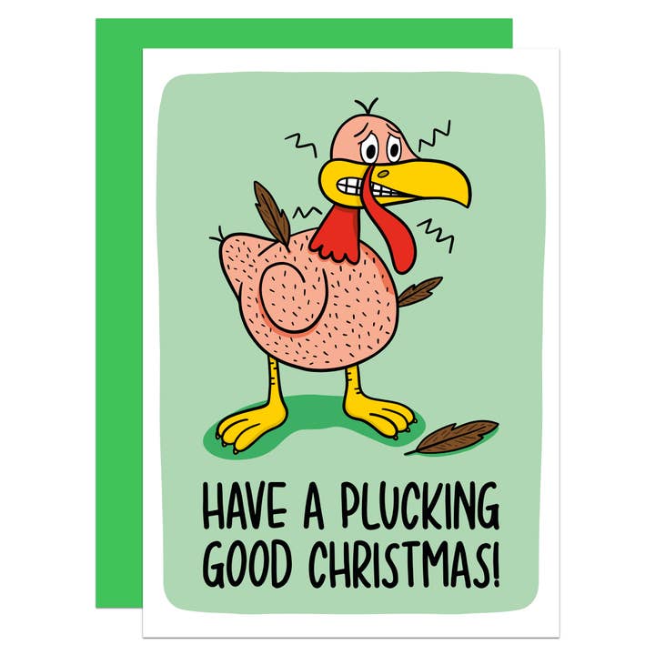 Biglietto natalizio A6 con motivo «Pun» per la vendita all'ingrosso da parte di TeePee Creations