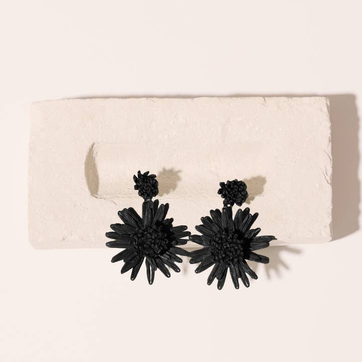 Maradji – Engroshandel Hængeøreringe og creoløreringe – Flora ørekæde i raphia0