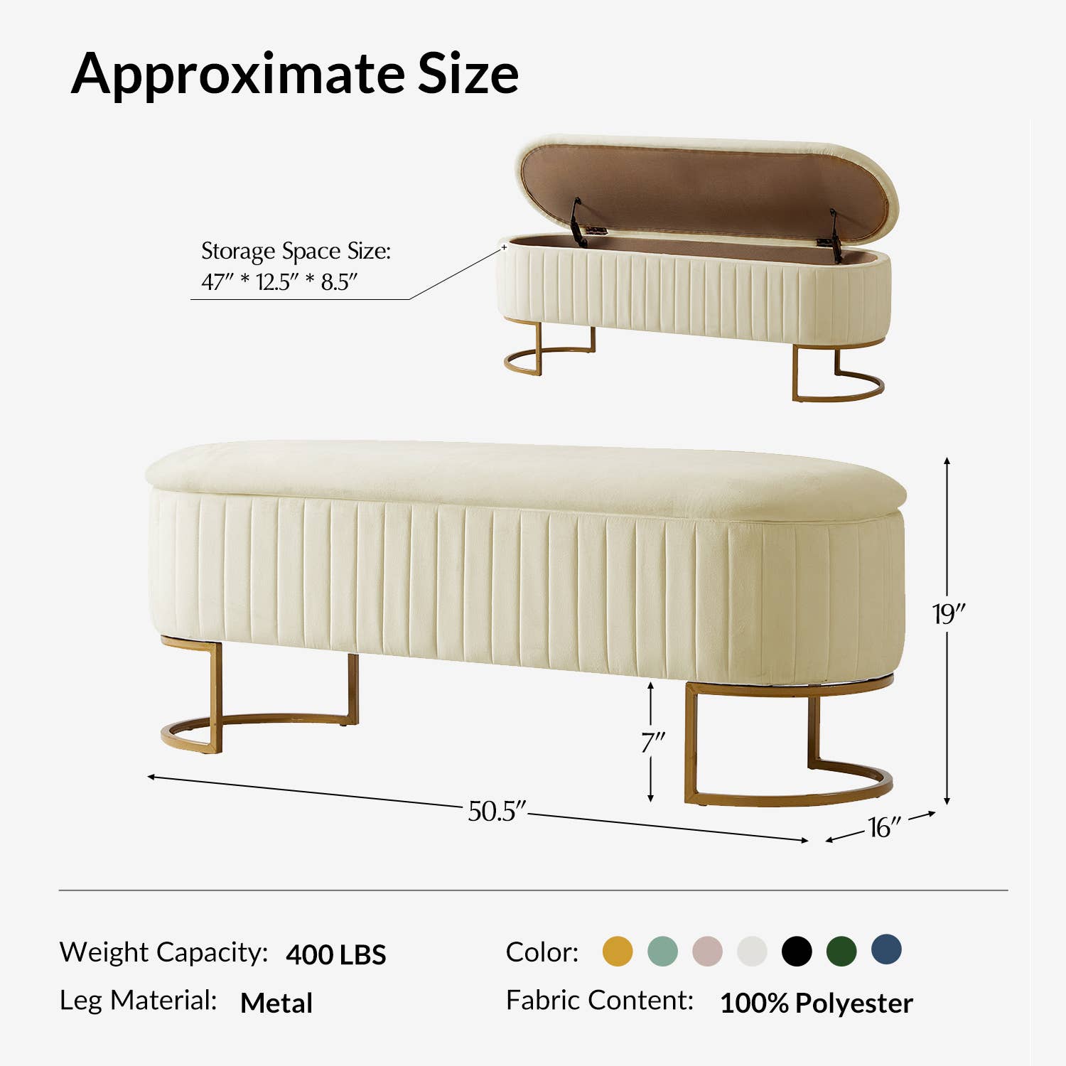 Karat Home - Wholesale Bench - Paula Storage Bench11